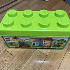 LEGO Duplo 緑色ブロック型収納ボックス　ケースのみ