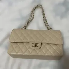 CHANEL マトラッセ チェーンショルダーバッグ ベージュ