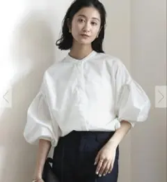 urs ボリューム袖ブラウス ホワイト