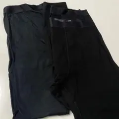 【極美品☆洗濯〜1度着用のみ】UNIQLO　超極暖&極暖　ブラック　メンズ　L