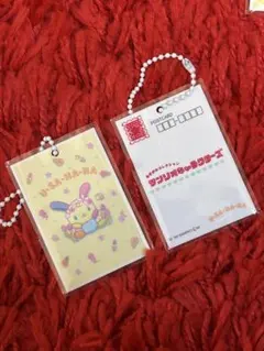 サンリオキャラクター ポストカードチャーム2☆ウサハナ2点セット