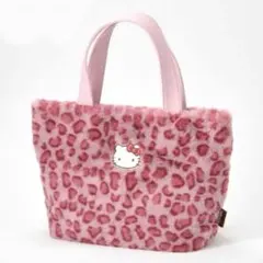 ハローキティ ヒョウ柄ファートートバッグ ピンク しまむら
