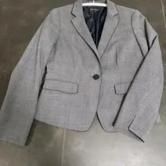 ① ESPRITMUR グレー チェック柄 テーラードジャケット サイズ9