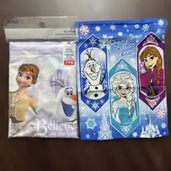 新品未使用アナと雪の女王ランチ巾着&コップ巾着セット