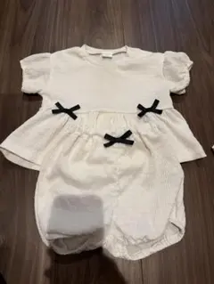 M*y様 ベビー服 セットアップ ホワイト リボン