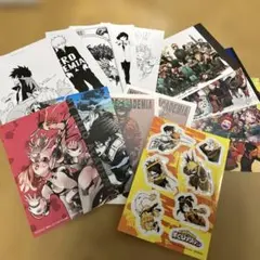 僕のヒーローアカデミア　購入特典　イラストカード　ポストカード　シール