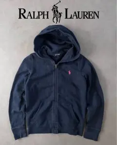 Ralph Lauren ネイビー フルジップ パーカー 140 キッズ ラルフ