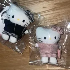 ローリーズファーム　ハローキティ　トイキーホルダー　ツイード　2点セット