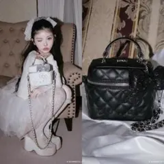 ダーリッチ　Hello Darich キルティングスクエアミニバッグ