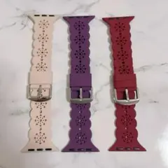 即購入OK✨Apple Watch バンド 3枚入り コンパチブル シリコン