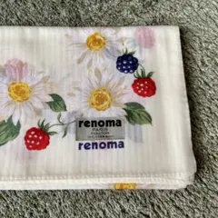 新品未使用　renoma 花柄 ハンカチ