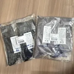 22~24㎝ SCWARM 男女共用 靴下 2足組 グレー ブラック 合計4足