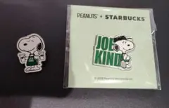 スターバックス　PEANUTS　スヌーピー　ピンバッジ　コラボ　2個　セット