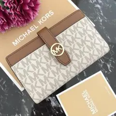 ♩ 新品 MICHAEL KORS マイケルコース 財布 折り財布 ブラウン