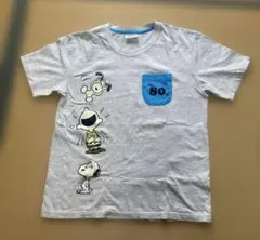 PEANUTS スヌーピー　夢カワバックプリントTシャツ❣ 蝶タイスヌーピー