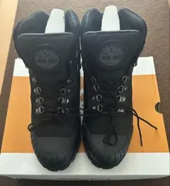 新品箱付き】 Timberland ブラックヘリテージラバート ウWPブーツ 