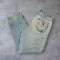 Carhartt カーハート ライトブルー ダメージジーンズ 38×32