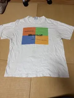 90’s Microsoft プリントTシャツ 襤褸　企業Tシャツのサムネイル