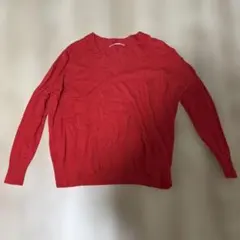 赤 ニットセーター FREEサイズ