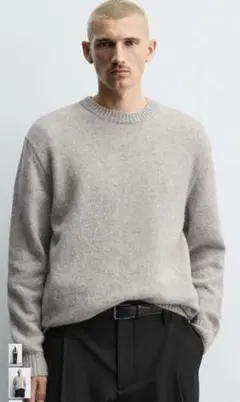 ZARA ニット セーター グレー