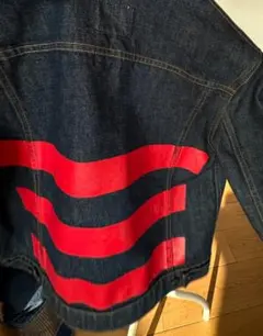 HELMUT LANG Re-edition赤ペンキペイントデニムジャケット