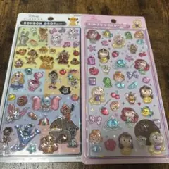 正規品 ディズニー プリンセス　クラシック ボンボンドロップシール　２点セット