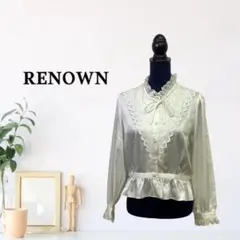 zG1801【FREE】RENOWN シャツ/ブラウス レース フリル 長袖のサムネイル