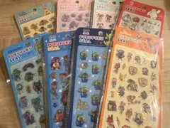 ディズニー　ぷくぷくシール　8枚セット　10