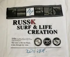 廃番❗️ 貴重❗️ RUSS.K Tシャツ　ホワイト　Ｌ　未使用　デッドストック⑨のサムネイル