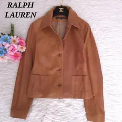 ラルフローレン ラムレザージャケット キャメル