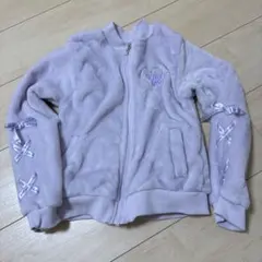 薄紫 フリースジャケット 130