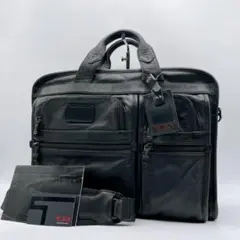 美品 TUMI 2way ビジネスバッグ オールレザー ブラックf381