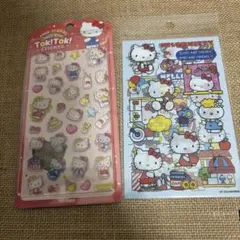 【韓国限定】ハローキティ 3Dシール ぷっくりシール 2枚セットのサムネイル