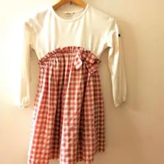 【Noeil aime BeBe】長袖ワンピース 130cm