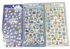 プチドロップステッカー　ふわふわうみのなかまたち　３枚セット