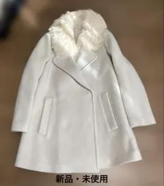 ファー襟付　ウール混アウター　コート　ジャケット