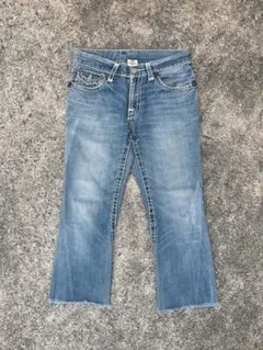 美品 TRUE RELIGION JOEY フレア デニムパンツ 濃紺 26 - メルカリ