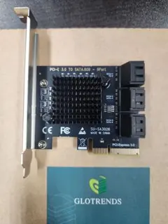 GLOTRENDS PCI-E 3.0 SATAカード 6ポート