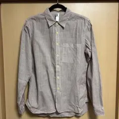MHL. ストライプ ボタンアップ 長袖シャツ