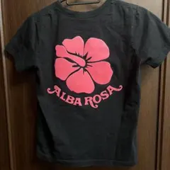 希少・当時物】アルバローザ ハイビスカス デカロゴ Tシャツ 丸胴 Y2K