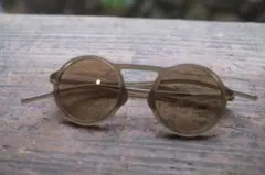 JINS サングラス　カーキ　ラウンドサングラス　　廃盤　傷あり