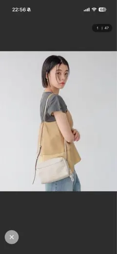 BAYFLOW 軽量ウォレットショルダー　新品　アイボリーのサムネイル