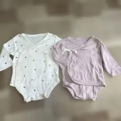 【美品】petit main 長袖ロンパース70cm