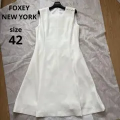 FOXEY NEW YORK フォクシー ワンピース ストライプ 42836 FOXEY NEW YORK フォクシー ワンピース ストライプ 42836 - メルカリ