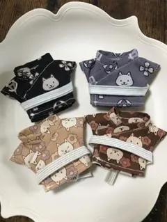 2着 受注生産 浴衣 着物 ちびぐるみ ぬい服 和柄 矢絣 麻の葉 - メルカリ