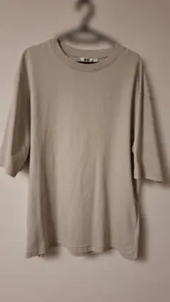 UNIQLO U エアリズムコットンオーバーサイズTシャツ/5分袖