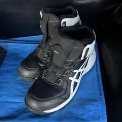 asics ハイカット JSAA 安全靴 25.0黒 BOA シューズ