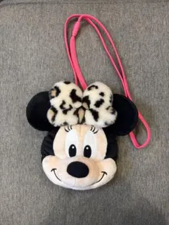 ディズニー ミニー ヒョウ柄 レオパード ショルダーバッグ ポシェット