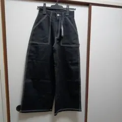 新品未使用 FREAK'S STORE ワイドペインターパンツ ブラック S