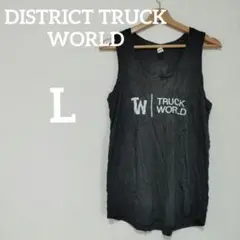 DISTRICT TRUCK WORLD タンクトップ 【L】 ブラック